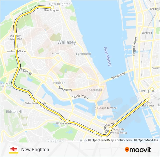 Merseyrail Map.pdf MERSEYRAIL Route: Schedules, Stops & Maps - New Brighton (Updated)