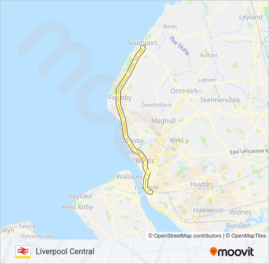 MERSEYRAIL Train Line Map