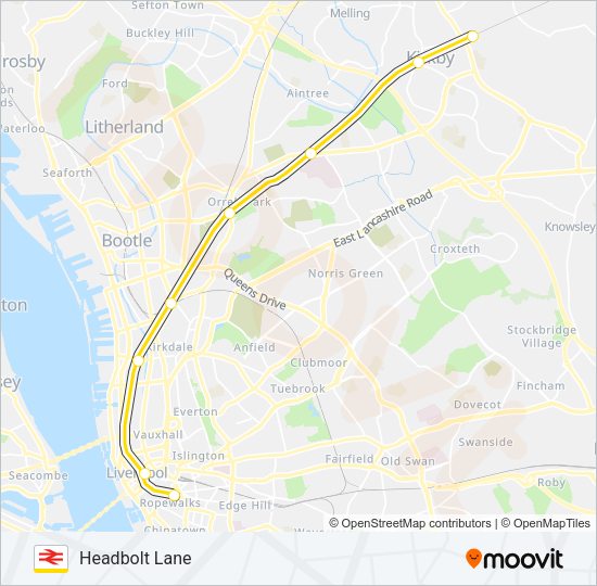 MERSEYRAIL Train Line Map