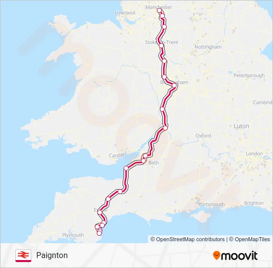 CROSSCOUNTRY Train Line Map