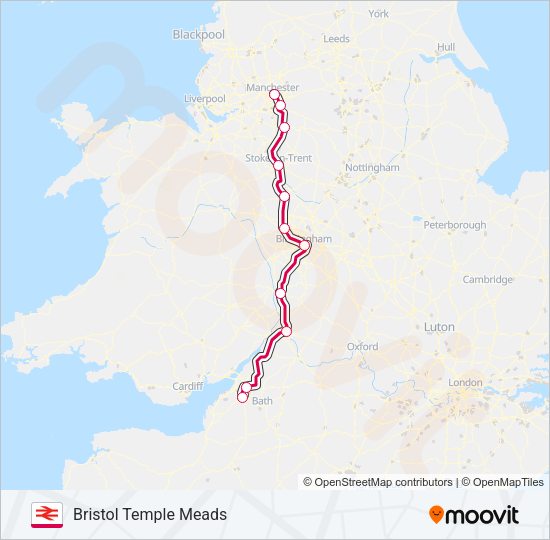 CROSSCOUNTRY Train Line Map