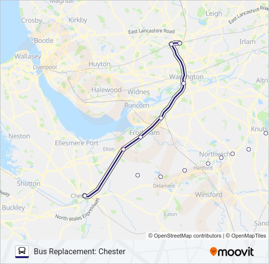 NORTHERN Bus Line Map