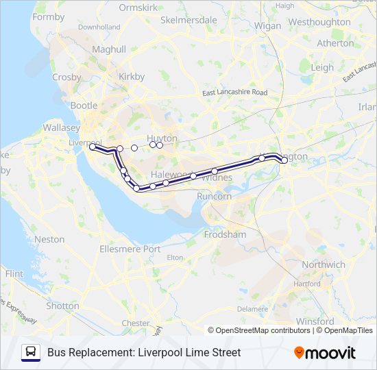 NORTHERN Bus Line Map