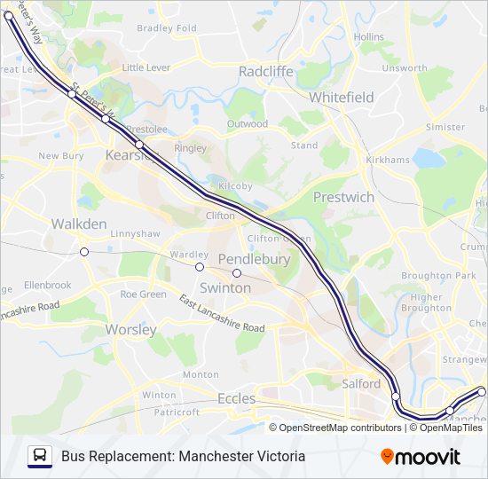 NORTHERN Bus Line Map