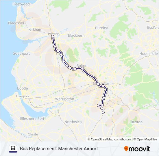 NORTHERN Bus Line Map