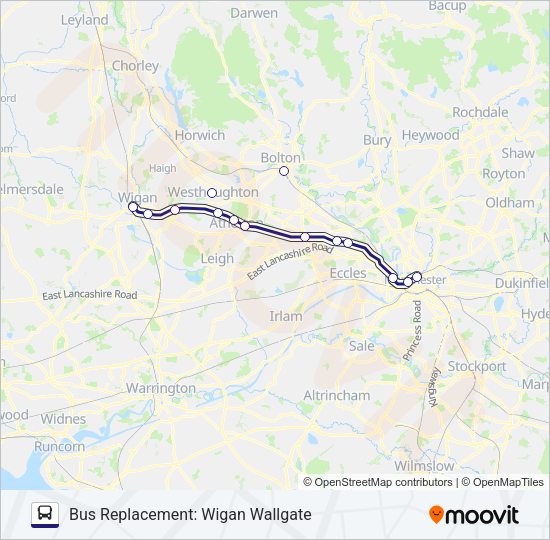 NORTHERN Bus Line Map
