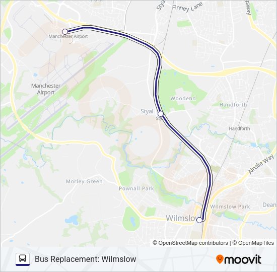 NORTHERN Bus Line Map