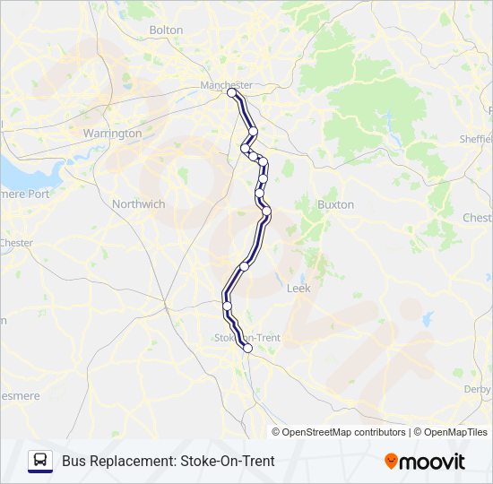 NORTHERN Bus Line Map