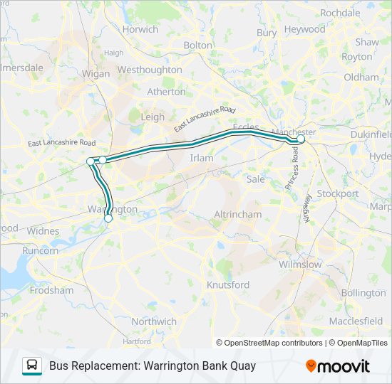 TRANSPORT FOR WALES Bus Line Map