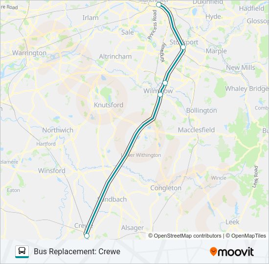TRANSPORT FOR WALES Bus Line Map