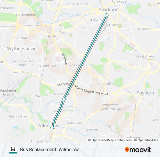 TRANSPORT FOR WALES Bus Line Map