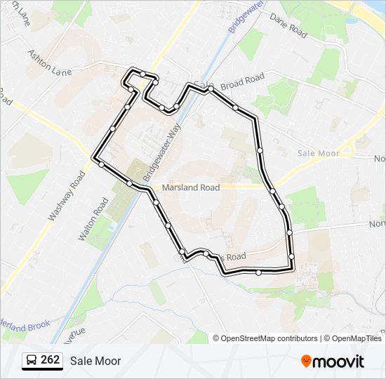 Bus 262 Route Map 262 Route: Schedules, Stops & Maps - Sale Moor (Updated)