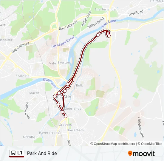 L1 Bus Line Map