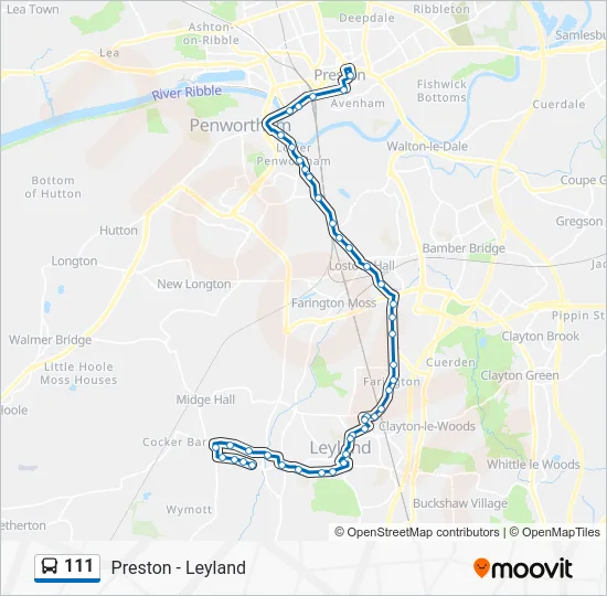 111 Route: Schedules, Stops & Maps - Moss Side Southlands Drive (Updated)