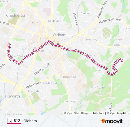 Bus 812 Route Map 812 Route: Schedules, Stops & Maps - Holts (Updated)