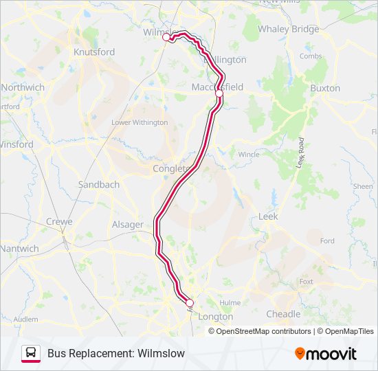 CROSSCOUNTRY Bus Line Map