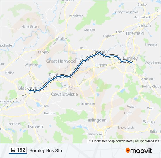 152 Bus Line Map