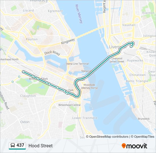 437 Bus Line Map