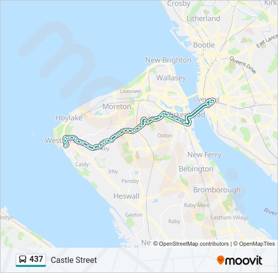 437 Bus Line Map