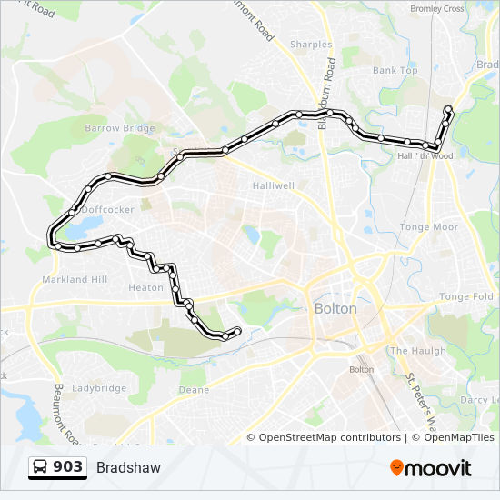 Bus 903 Route Map 903 Route: Schedules, Stops & Maps - Bradshaw (Updated)