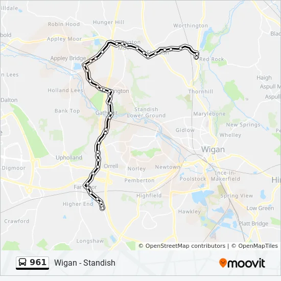 Bus 961 Route Map 961 Route: Schedules, Stops & Maps - Red Rock (Updated)