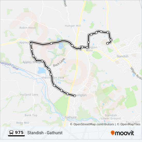 Bus 975 Route Map 975 Route: Schedules, Stops & Maps - Standish (Updated)