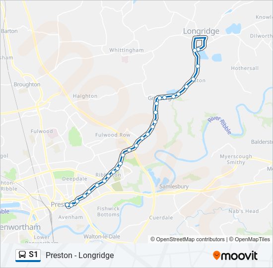 S1 Bus Line Map