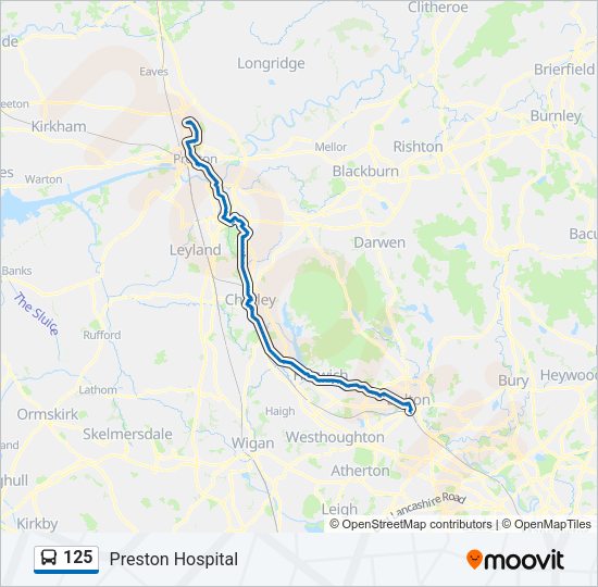 125 Route: Schedules, Stops & Maps - Preston Hospital (Updated)