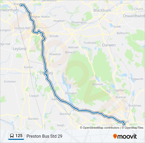 125 Bus Line Map