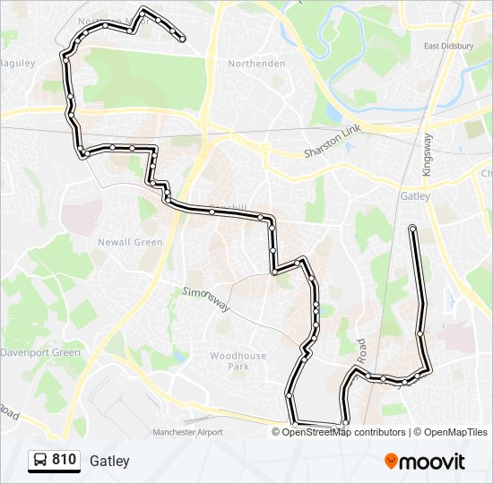 810 Bus Line Map