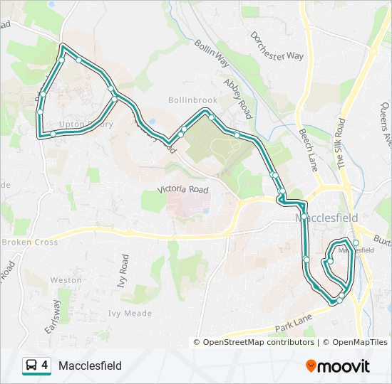 Bus 4 Route Map 4 Route: Schedules, Stops & Maps - Upton Priory (Updated)