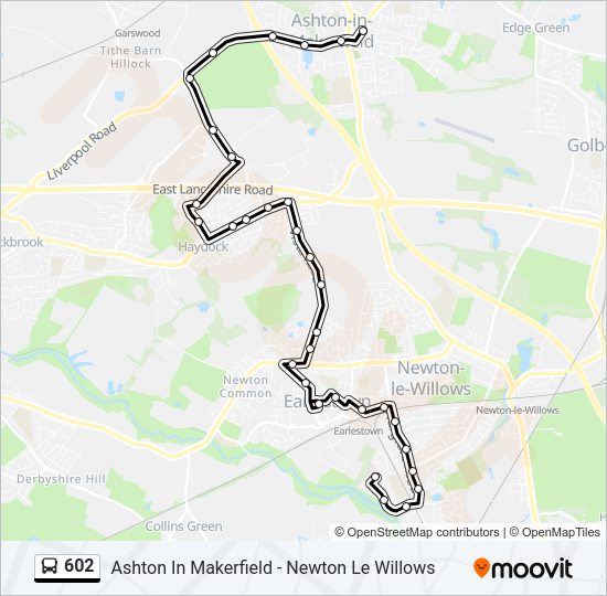 602 bus Line Map