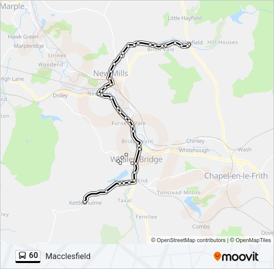 60 Bus Line Map