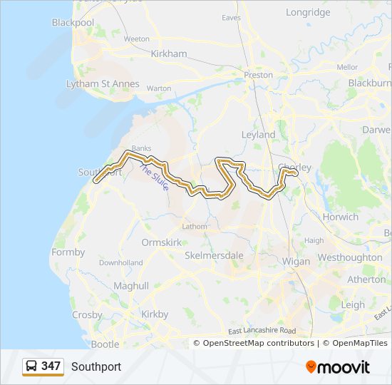 347 Route Schedules, Stops & Maps Southport (Updated)