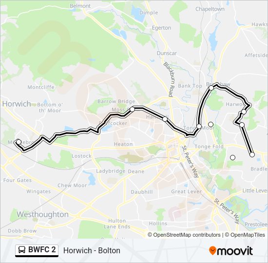 BWFC 2 Bus Line Map