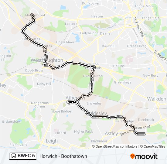 BWFC 6 Bus Line Map