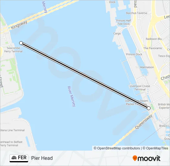 FER Ferry Line Map