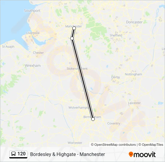 120 Bus Line Map