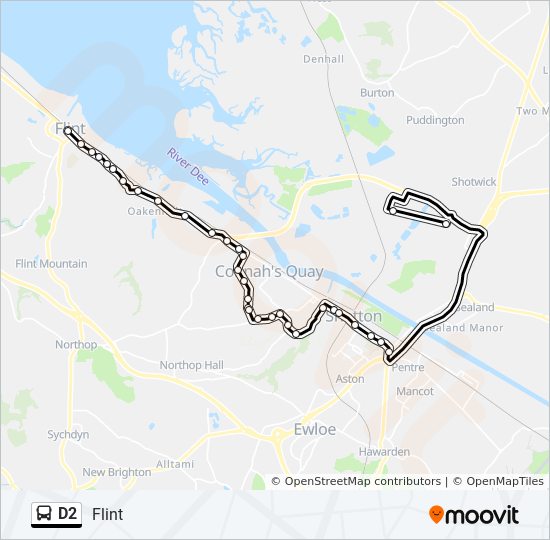 D2 Bus Line Map