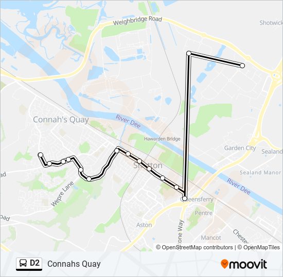 D2 bus Line Map