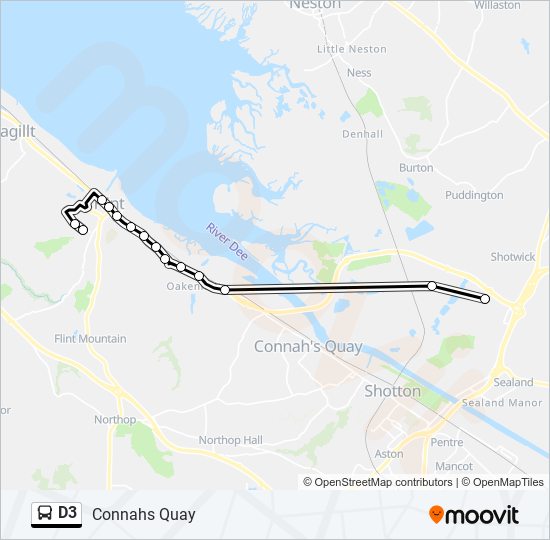 D3 Bus Line Map