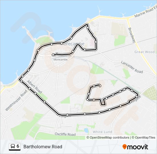 6 Bus Line Map