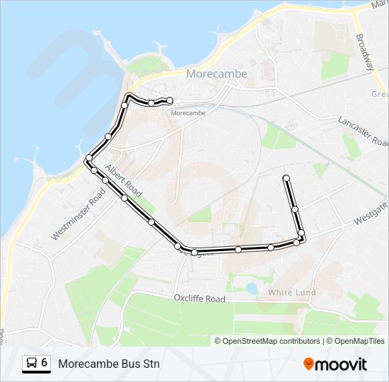 6 Bus Line Map