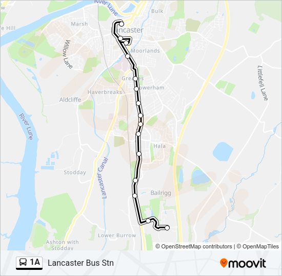 1A Bus Line Map