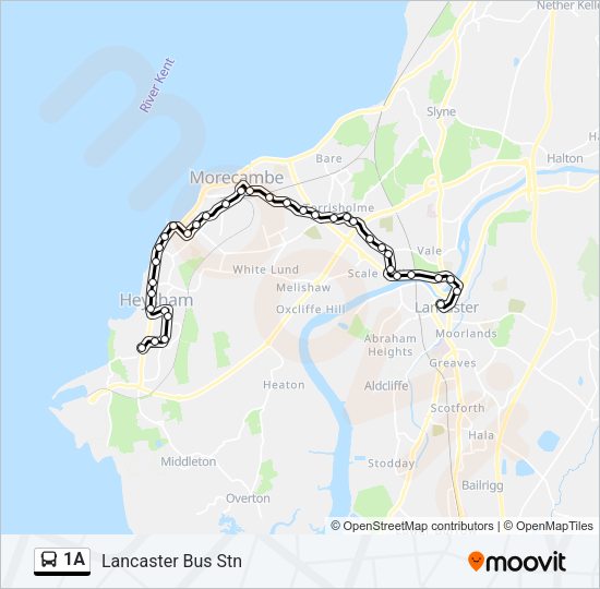 1A Bus Line Map