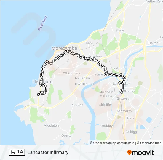 1A Bus Line Map