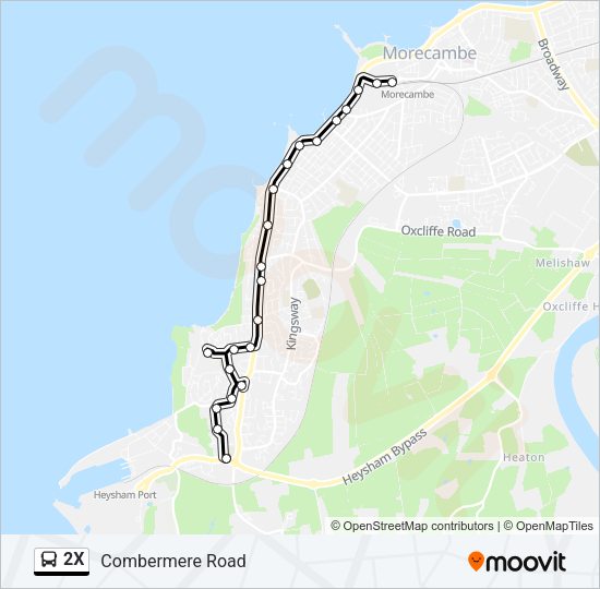 2X Bus Line Map