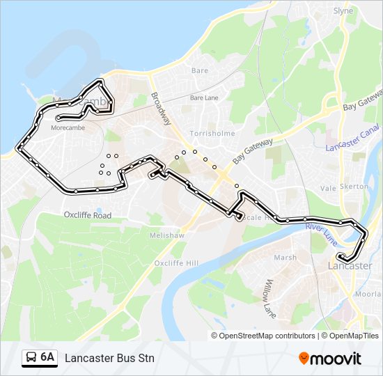 6A Bus Line Map
