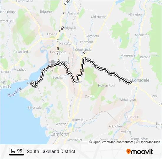99 Route: Schedules, Stops & Maps - Kirkby Lonsdale Queen Elizabeth ...