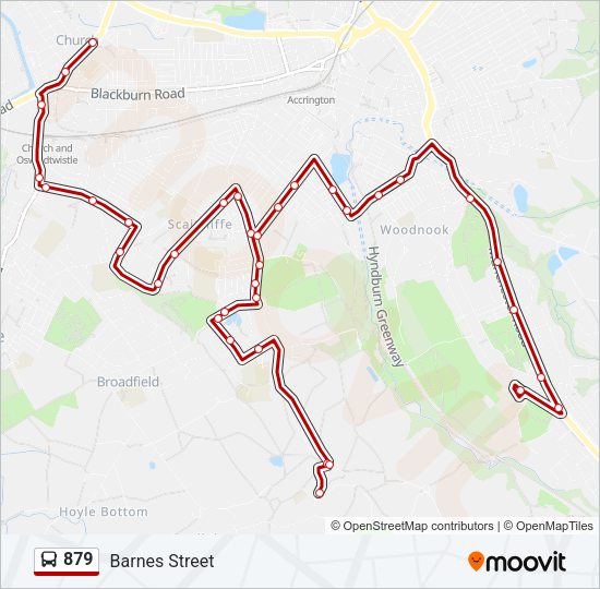 879 Bus Line Map